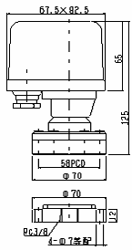 SPS-18NKの外形図